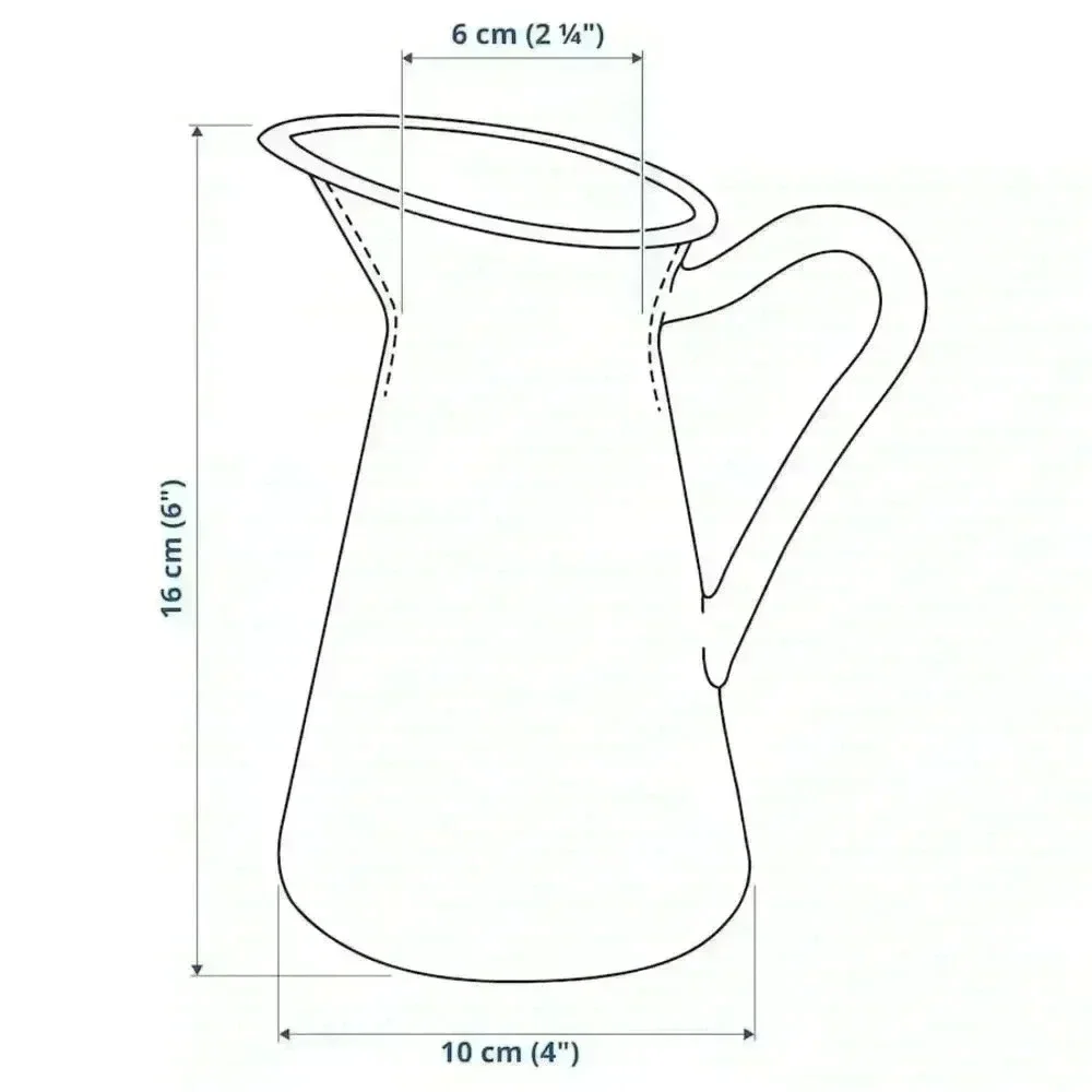 Ikea SOCKERÄRT Vase/jug, white, 6 